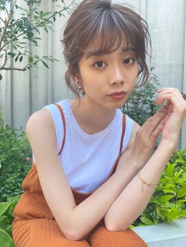 ラボヌールヘアー オリビエ 北千住店(La Bonheur hair Olivier) 透明感ハイライト×クリップアレンジ