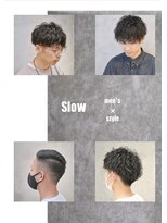 スロウヘアシェア(slow hair×share) men's style  マッシュ・ベリーショート・ウェーブstyle
