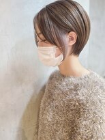 エリマ 調布(elima)&nbsp;大人美人ショートボブ/インナーカラー/イルミナカラー/ベージュ