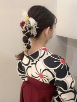 ネオリーブ チロル 横浜西口店(Neolive CiroL.)&nbsp;卒業式 袴着付け 紐アレンジ