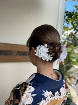 カットスペース アンリササラ 清楚☆着物ヘア