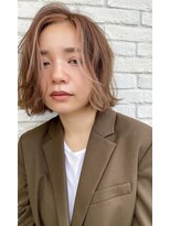 ロンドルーチェ 心斎橋(Lond luce)&nbsp;ダークアッシュ/ミディアムレイヤーカット［髪質改善/縮毛矯正］