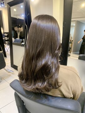 アクアオモテサンドウ(ACQUA omotesando) ◇ブリーチ無しで透明感♪オリーブベージュ！