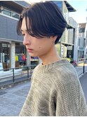 メンズ/マッシュ/センターパート/韓国風/刈り上げ/パーマ