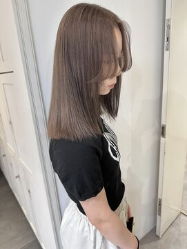 ソアバイリコヘアー(soar by LiCO Hair) ショコラグレージュ.ボブ.切りっぱなし