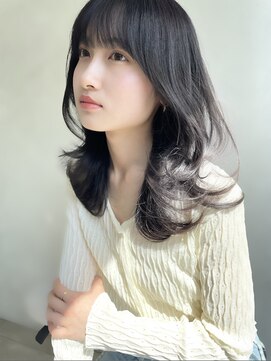ザックラフィネ(ZACC raffine) 韓国風/くびれ巻き/暗髪/ダークグレージュ/トリートメント