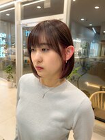エクリジユウガオカ(equri Jiyugaoka) 【自由が丘】ショートボブ×インナーピンク/30代40代50代
