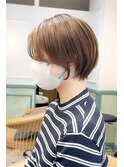 【小林翼】ショート/ボブ/顔まわり/前髪/縮毛矯正/白髪ぼかし/柏