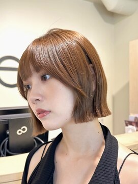 レア 渋谷(Le'a) タッセルボブ/切りっぱなしボブ/韓国ボブ/オレンジブラウン