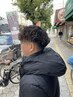 【メンズ必見】カット+メッシュキャップハイライト(ブリーチ1回込)