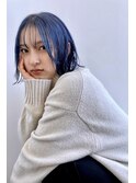 外ハネ×ブルー