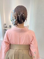 袴着付け/卒業式着付け/袴ヘアセット/袴ヘアアレンジ/卒業式ヘア
