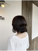 波巻きボブ×マロンブラウン