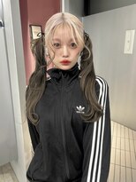 ペレ アネックス 大阪梅田茶屋町店(PELE ANNEX)&nbsp;ホワイトグレージュ/デジタルパーマ/フェザーパーマ/梅田