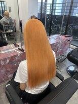 ペレ 栄店(PELE)&nbsp;くびれヘア/アプリコットオレンジ/夏のヘアアレンジ/栄