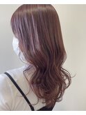 ブリーチ無しカラー/ピンクベージュ