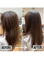 メイクルーム(make room.)&nbsp;髪質改善ネオメテオ（METEO）ストレート施術例