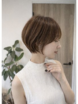 大人可愛い丸みショートボブ＊