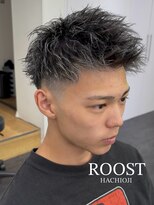 ルースト 八王子店(ROOST)&nbsp;MEN'SHAIR/ジェットモヒカン/ホワイトメッシュ/ツイストパーマ