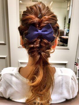 ユニヘアデザイン 徳島店(Uni. hair design) 二次会、デートにピッタリ！くるりんぱミルフィーユ♪