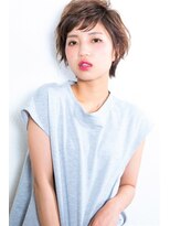 シーラス(cirrus)&nbsp;【cirrus】 ブルージュ×ベビーバングショート20代/30代/40代