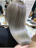 髪質改善イルミナカラーストレート艶髪ハイトーンカラー