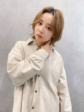 ケーツー エム 京都ラクエ(k-two emu) プリカール♪センターパート_ハイトーンベージュ__四条烏丸御池