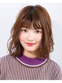 10代学割U24シースルーバングイヤリングカラーストレート