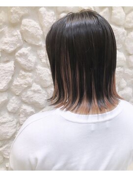 モアナバイヘッドライト 小田原店(Moana by HEADLIGHT) Moana#インナーカラー#外ハネボブ#ピンクベージュ