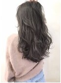 【lamp尾崎】アッシュグレー、ロングレイヤー