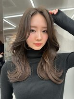 ロンド マーレ 天神大名店(Lond mare)&nbsp;韓国くびれヘア/ふんわりカール/韓国ヘア/ショコラアッシュ