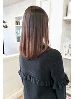 キャアリー(Caary)&nbsp;福山市美容室caary人気ツヤツヤストレートピンクブラウン