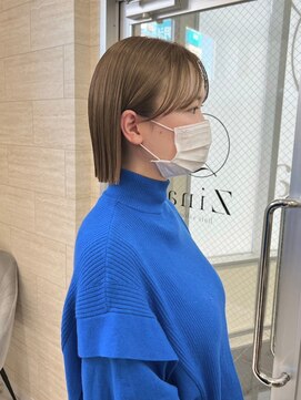 ジーナ 天神(Zina) [Zina西通り]髪質改善/ハイトーン/ぱつっとボブ/ミニボブ