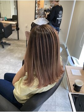 ラフ 難波店(LAFF) #黒髪#ボブルフ#ネビージュ#小顔#ワンレン