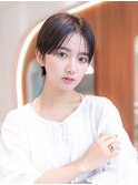 ハンサムショート/センター分け/ひし形/小顔前髪/大人かわいい