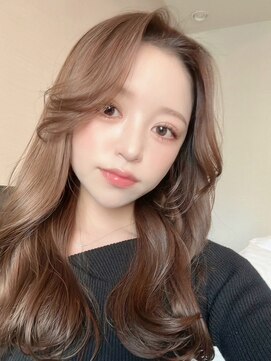 ロンドアベニール 北千住(Lond avenir) 【韓国ヘア】ブリーチなしベージュ レイヤーロング 西田大樹