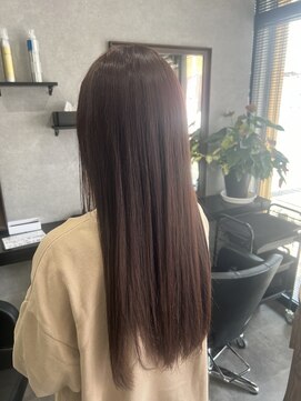 マリオヘアー 北本庄店 ピンクブラウン