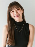 ギラつかせないベージュと収まるロング○20代30代40代○