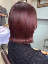 オズ 郡山桑野店(OZ) 黒髪ボブルフネビージュ小顔ワンレン