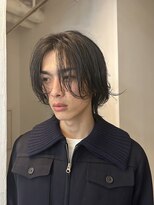 メゾンアクア 表参道(Maison ACQUA)&nbsp;=メンズボブ/ダークアッシュ/ニュアンスパーマ／メンズウルフ