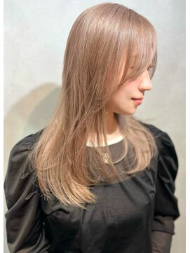 ヴァイス 渋谷店(VAICE) レイヤーカット/ミルクティーベージュ［渋谷/ケアブリーチ］