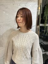ビアンコカーロ 用賀店(Bianco caro)&nbsp;顔周りレイヤー×オレンジブラウン/20代30代40代