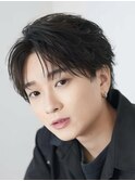シースルーセンターパートフェザーショート