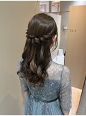 キレイめハーフアップ
