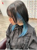 ショート/ショートボブ/ハイライト/切りっぱなし/博多