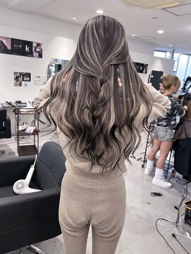 キング 高槻(K!ng) 縮毛矯正髪質改善ハイライトレイヤーカット枚方美容室エクステ