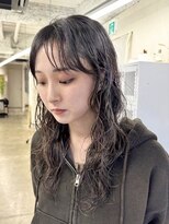 キジ(kiji)&nbsp;ロングウルフカットレイヤーカットウルフパーマレイヤーパーマ