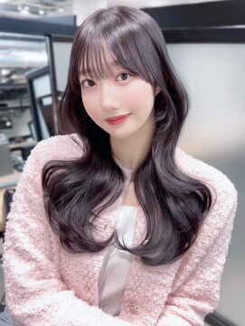 アイティーバイアルバム 下北沢店(IT by ALBUM) ロング顔周りレイヤー前髪カット韓国ヘア_F0691