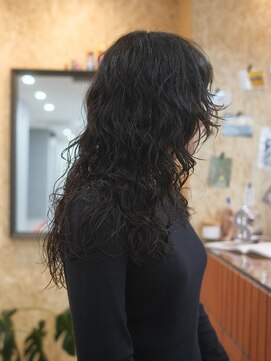 ジュール(JOULE'S) 黒髪ロングパーマ/レイヤーカット/レイヤーパーマ/カットパーマ