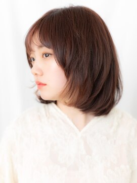 カバーヘア ブリス 川口(COVER HAIR bliss) 伸ばしかけ裾カラーミディアムレイヤーカット//川口10代20代30代